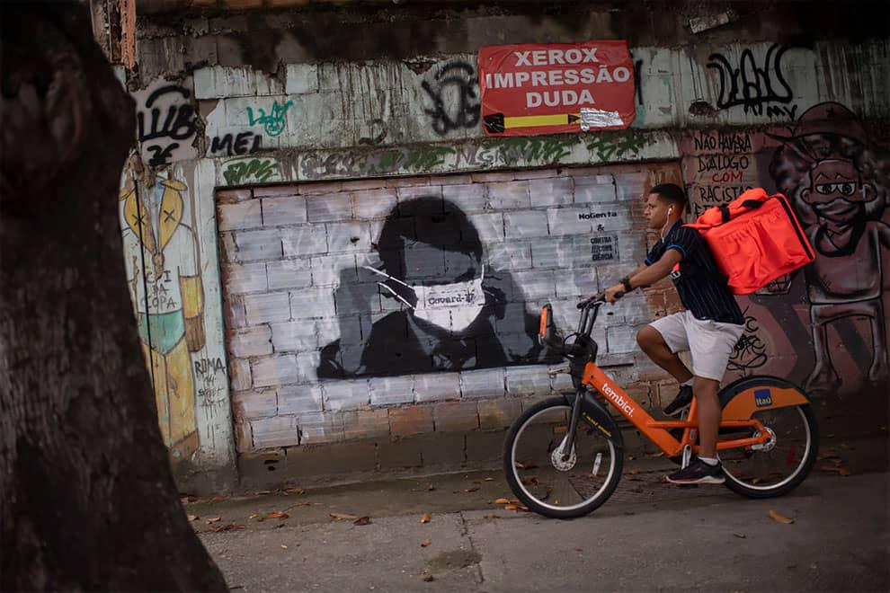 arte callejero sobre el Coronavirus
